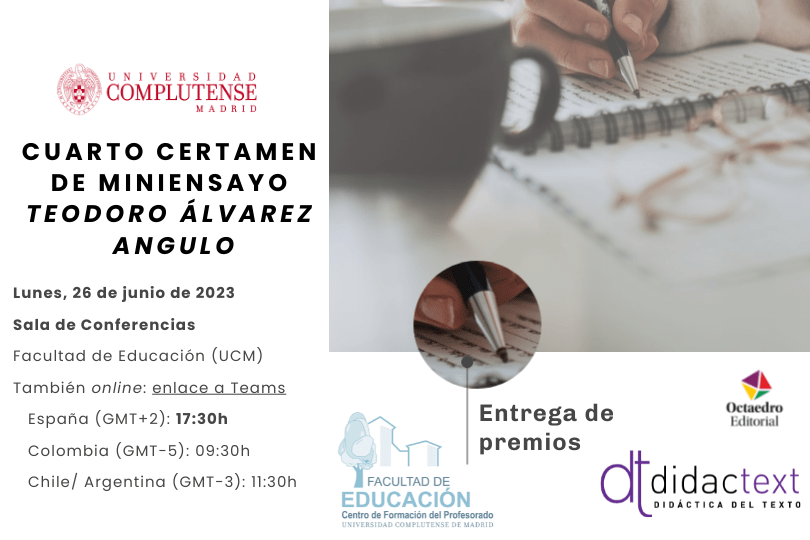 Cuarto certamen de miniensayo Teodoro Álvarez Angulo