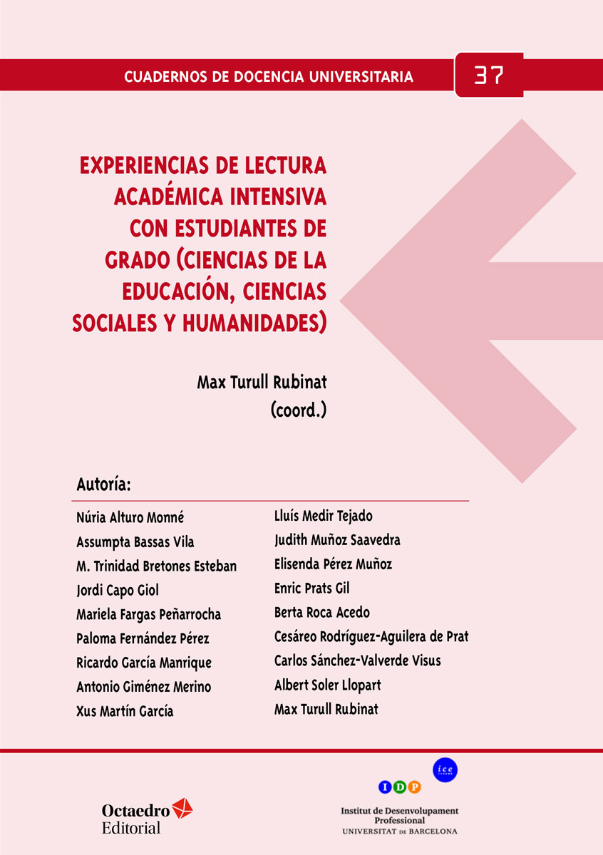 Experiencias de lectura académica intensiva con estudiantes de Grado (Ciencias de la Educación, Ciencias Sociales y Humanidades)