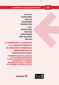 La planificación y la evaluación de la formación pedagógica del profesorado universitario: orientaciones para su definición institucional